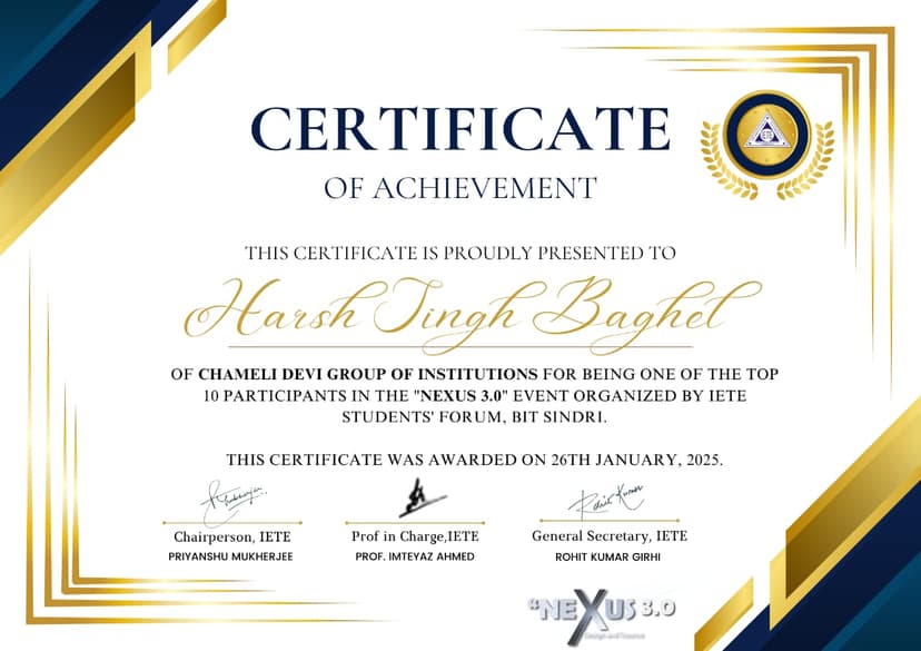 Finished with top 10 in Nexus 3.0 Hackathon